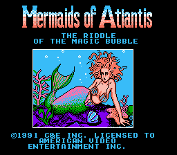 Mermaids of Atlantis title screenshot
